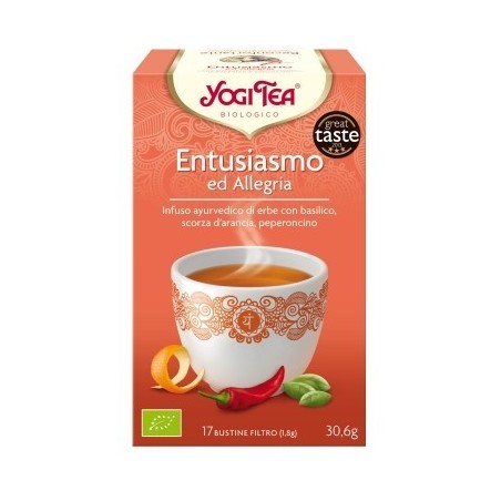yogi tea  Tè - Entusiasmo ed Allegria  Te e tisane