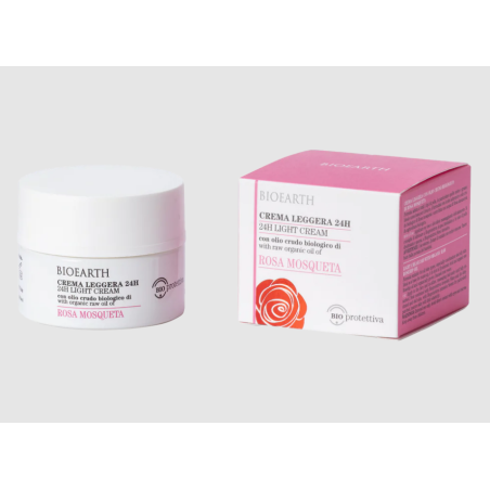 bioearth  Crema Viso Leggera alla Rosa Mosqueta  Creme viso