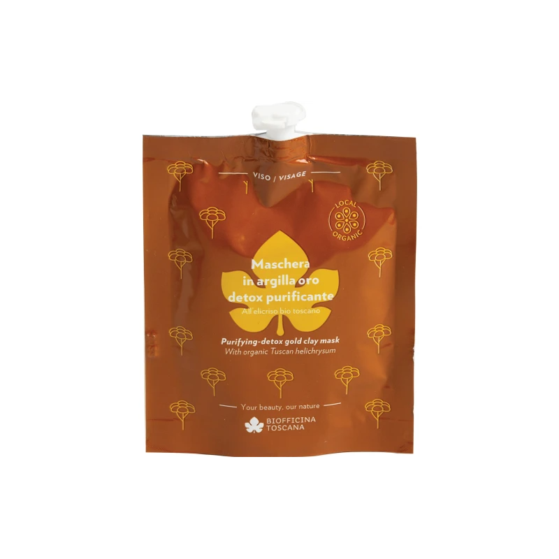 biofficina toscana  Maschera Viso Detox Purificante ecobio all'Argilla Oro  Maschere Viso