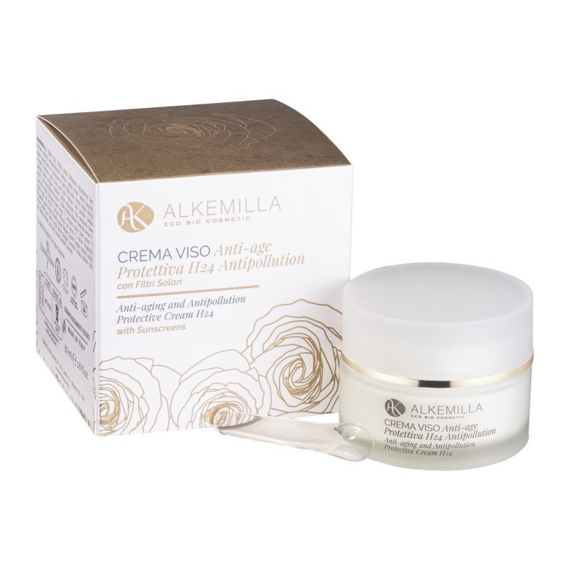 Alkemilla  Crema Viso Anti-Age Protettiva H24 ed Antipollution  Creme viso