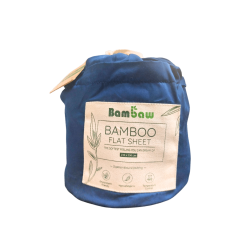bambaw  Lenzuolo di Sopra in Seta di Bambù - Blu Navy  Accessori
