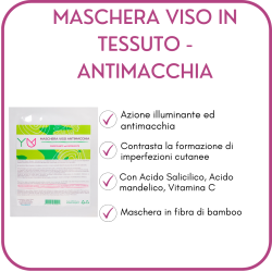 yuniwa cosmetics  Maschera Viso in Tessuto - Antimacchia  Maschere Viso