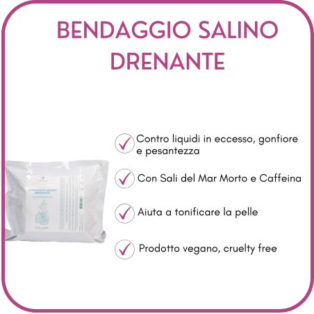 yuniwa cosmetics  Bendaggio Salino Drenante  Anti-cellulite Bio