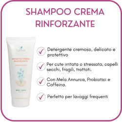 yuniwa cosmetics  Shampoo Crema Rinforzante - Travel Size 50 ml  Scrub e lavaggi alternativi