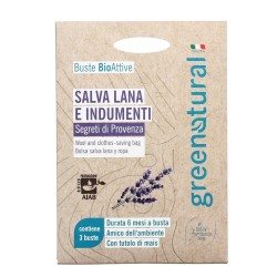 greenatural  Salva Lana e Indumenti - "Segreti di Provenza" - 3 Buste  Profumatori per Ambiente