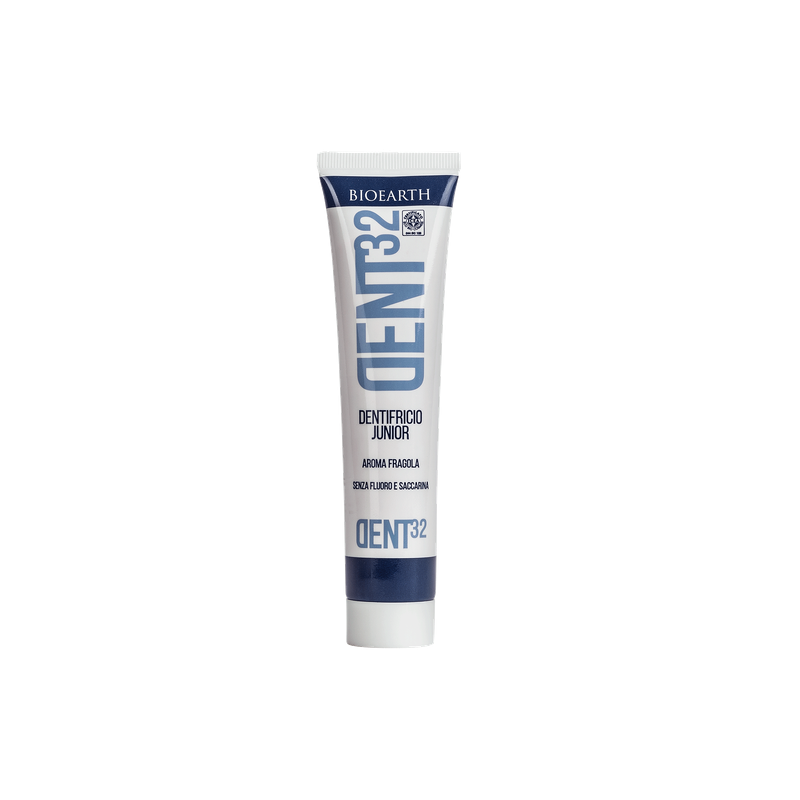 bioearth  Dentifricio Junior Aroma Fragola Bio e Vegan  Igiene Orale