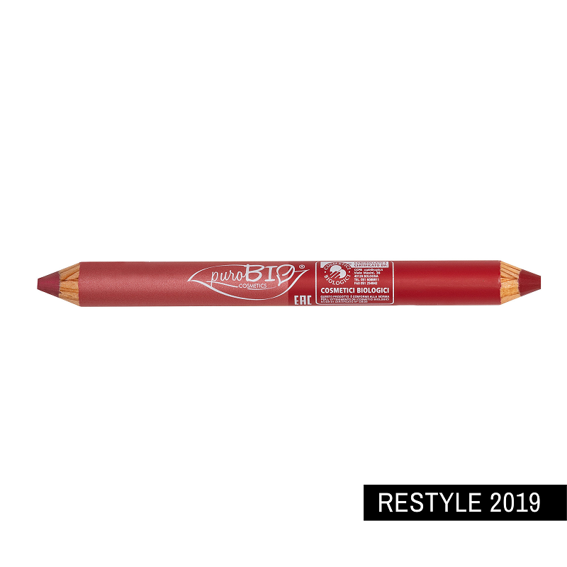 purobio  Matitone Duo Labbra Day & Night - Rosa Corallo e Rosso Ciliegia  Matite labbra