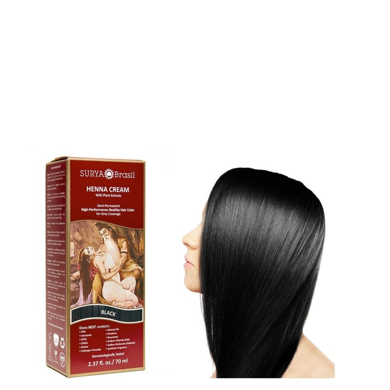 surya brasil  Tinta Vegetale in Crema - Hennè Nero  Tinte per capelli