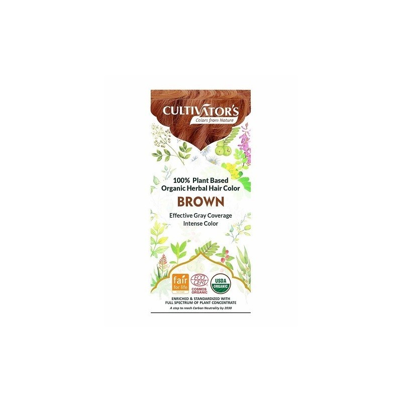 cultivator's  Tinta Vegetale Biologica - Castano  Henné e tinte vegetali