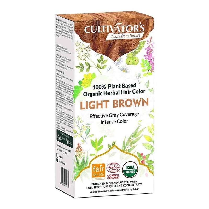 cultivator's  Tinta Vegetale Biologica - Castano Chiaro  Henné e tinte vegetali
