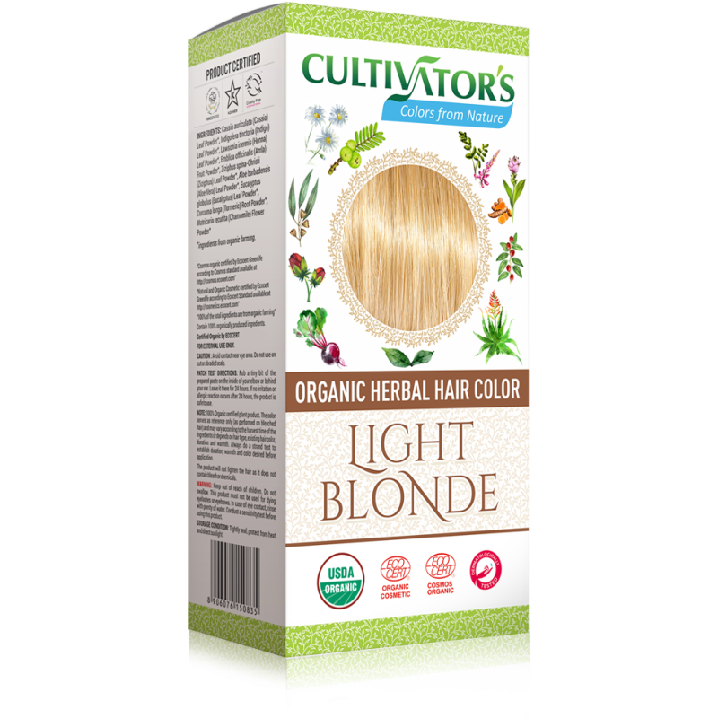 cultivator's  Tinta Vegetale Biologica - Biondo Chiaro  Henné e tinte vegetali