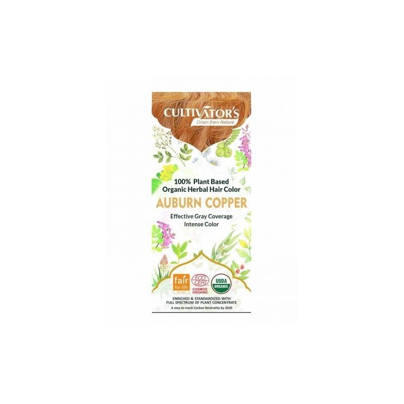 cultivator's  Tinta Vegetale Biologica - Auburn/Copper  Henné e tinte vegetali