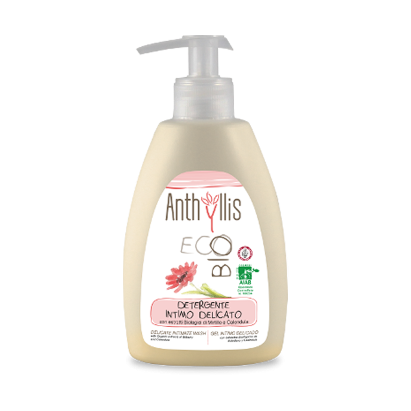 anthyllis  Detergente Intimo Delicato con Mirtillo e Calendula  Detergente intimo