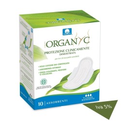 organyc  Assorbenti Giorno con Ali in Cotone Bio - Flusso Moderato  Assorbenti