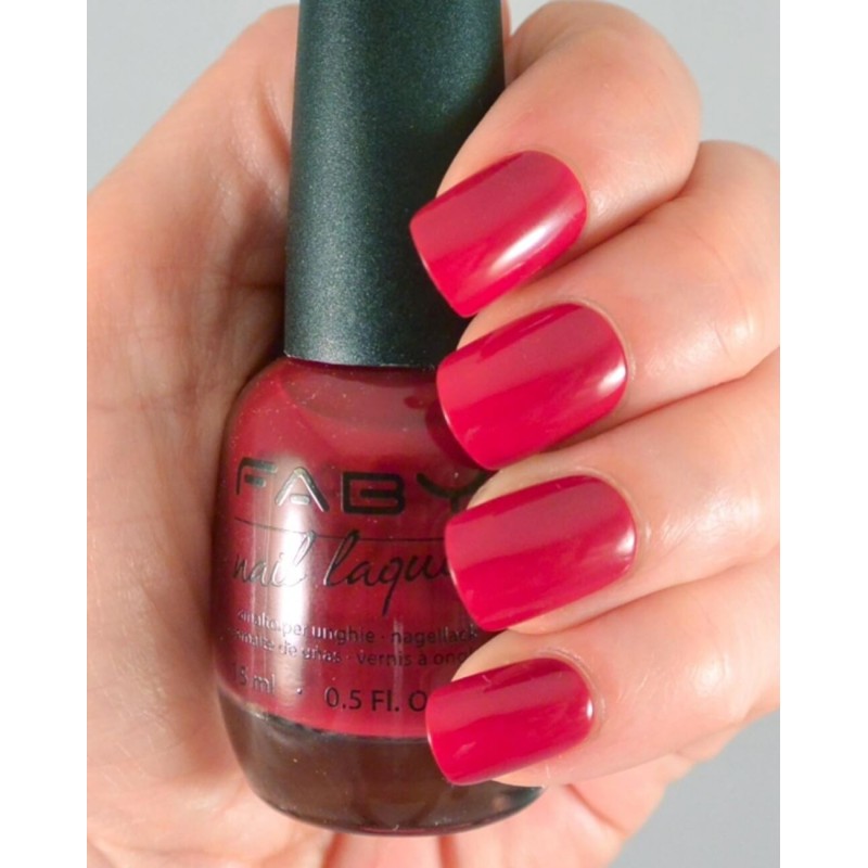 faby nails  Smalto Rosso Carminio - Red At Night...  Smalti classici