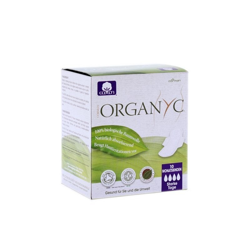 organyc  Assorbenti Notte con Ali in Cotone Bio - Flusso Intenso  Assorbenti
