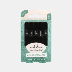 invisibobble  Elastici per Capelli Senza Cuciture - Nero 5 pezzi  Spazzole e Phon