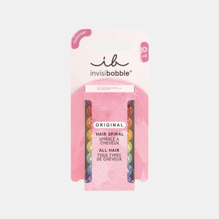 invisibobble  Elastici per Capelli Original - Rainbow 8 pezzi  Spazzole e Phon