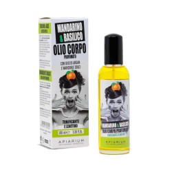 apiarium  Olio Corpo Bio Mandarino e Basilico  Oli e Burri