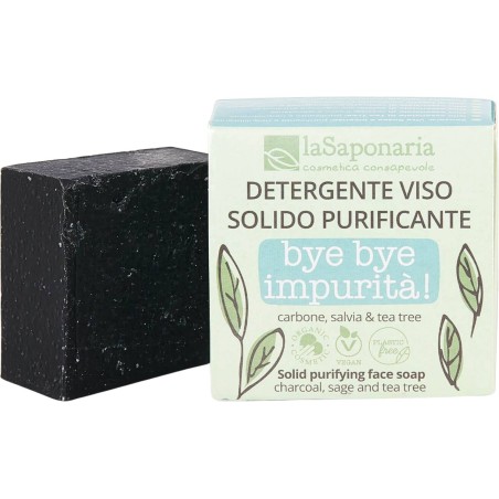la saponaria  Bye Bye Impurità Detergente Viso Solido Purificante  Detergenti viso