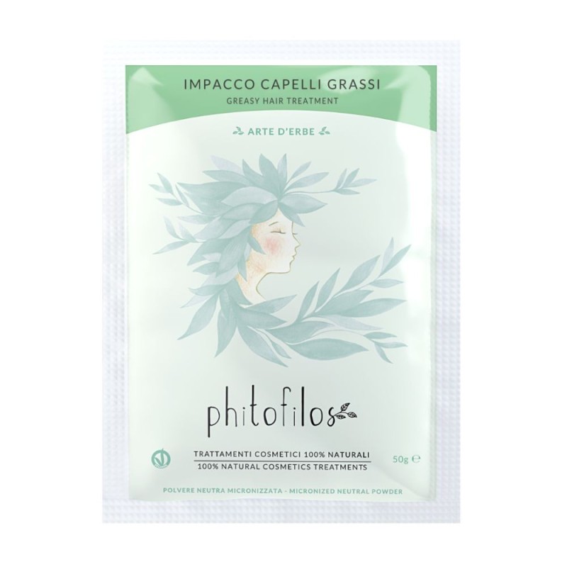 phitofilos  Impacco Capelli Grassi  Erbe Ayurvediche