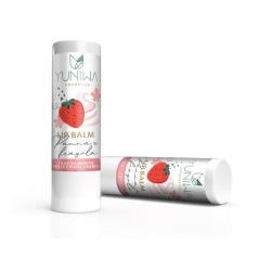 yuniwa cosmetics  Balsamo Labbra Protettivo - Panna e Fragola  Lipbalm Naturali Yuniwa Cosmetics