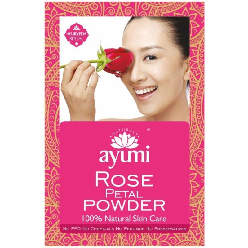ayumi  Polvere di Rosa Centifolia  Erbe Ayurvediche