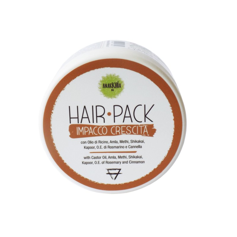 anarkhia bio  Hair Pack Crescita - Impacco Capelli Stimolante e Rinforzante  Maschere