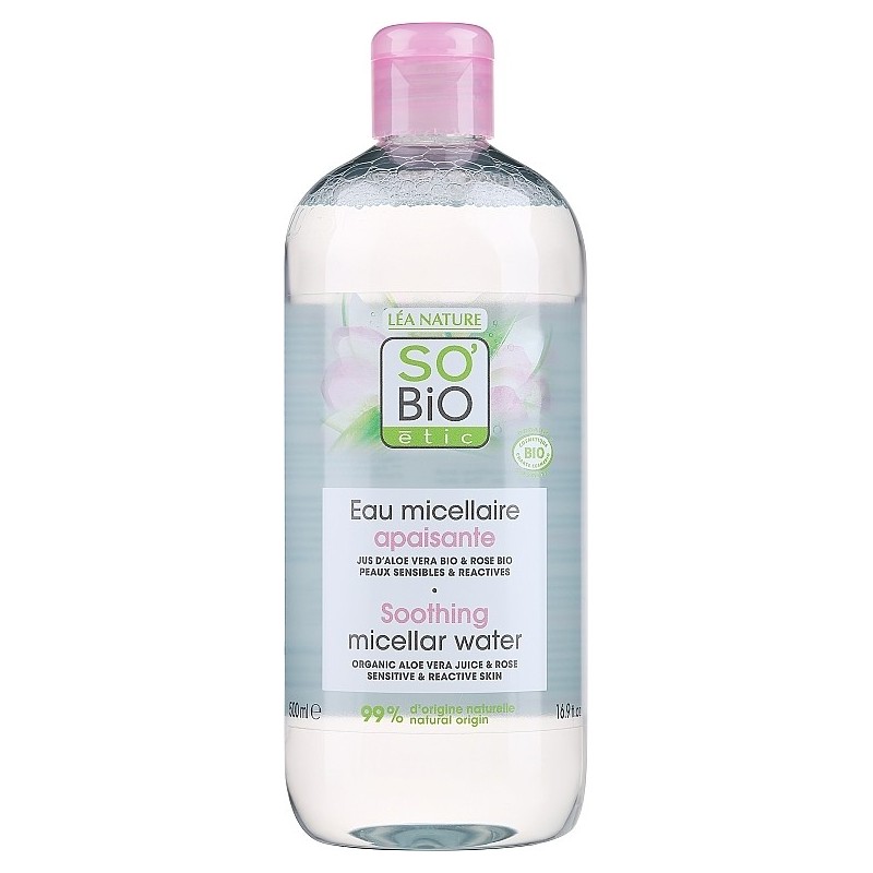 so’bio étic  Acqua micellare Idratante Biologica all'Aloe Vera e Alla Rosa Bio  Struccanti