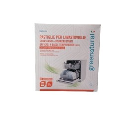 greenatural  Pastiglie Lavastoviglie Biodegradabil Sgrassanti e Disincrostanti  Piatti