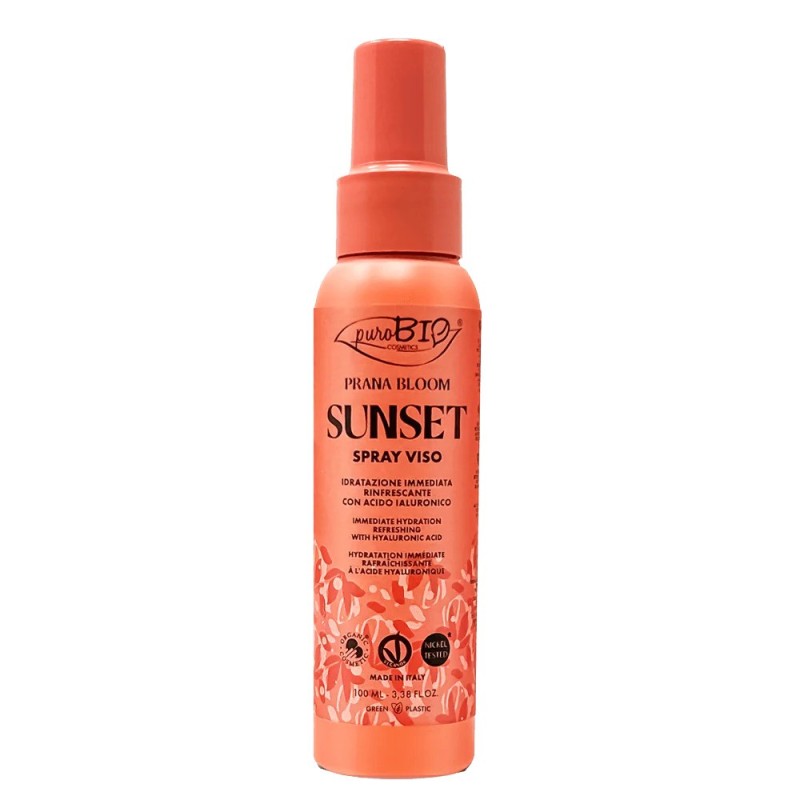 purobio  Acqua viso rinfrescante - Prana Bloom  Olio Viso