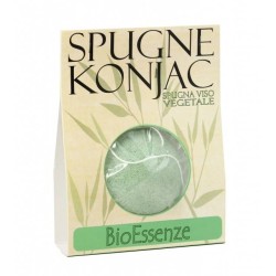 bioessenze  Spugna Konjac Viso Verde  Spugne e Accessori Viso