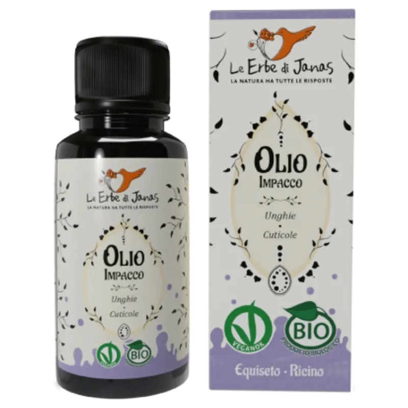 le erbe di janas  Olio Impacco Unghie e Cuticole Equiseto e Ricino Bio  Cura Mani e Unghie