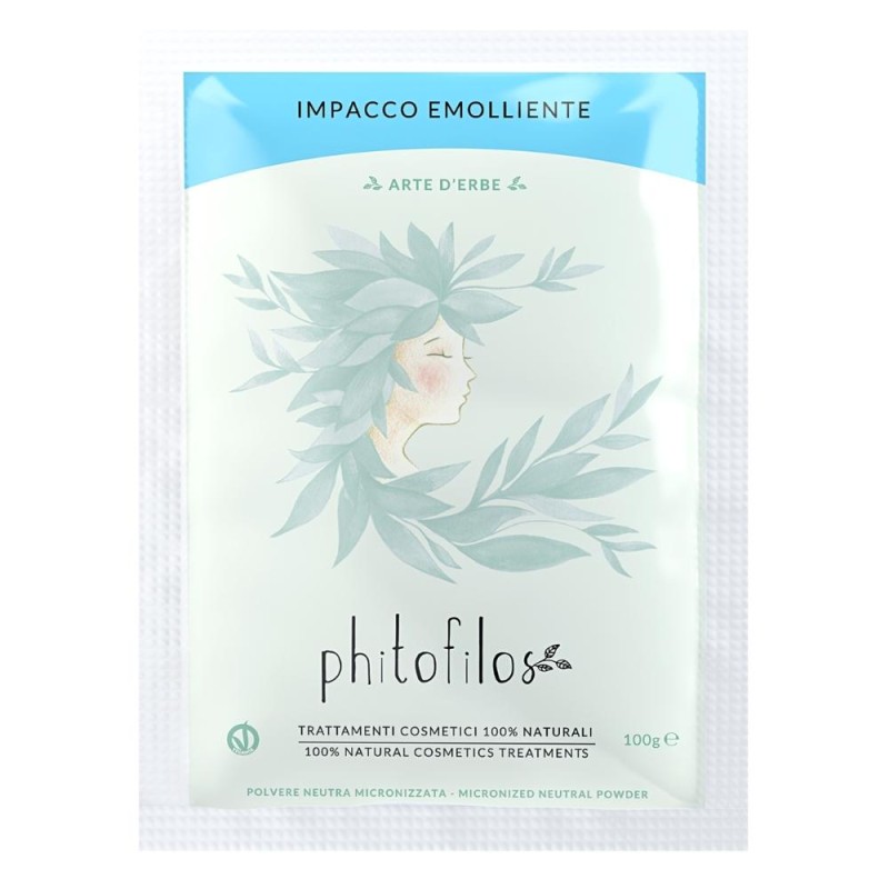 phitofilos  Impacco Emolliente per Capelli  Erbe trattanti in polvere