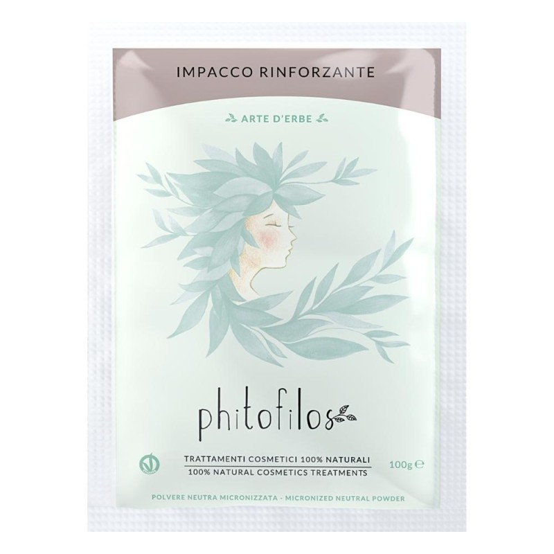 phitofilos  Impacco Rinforzante per Capelli Fini e Sfibrati  Erbe trattanti in polvere