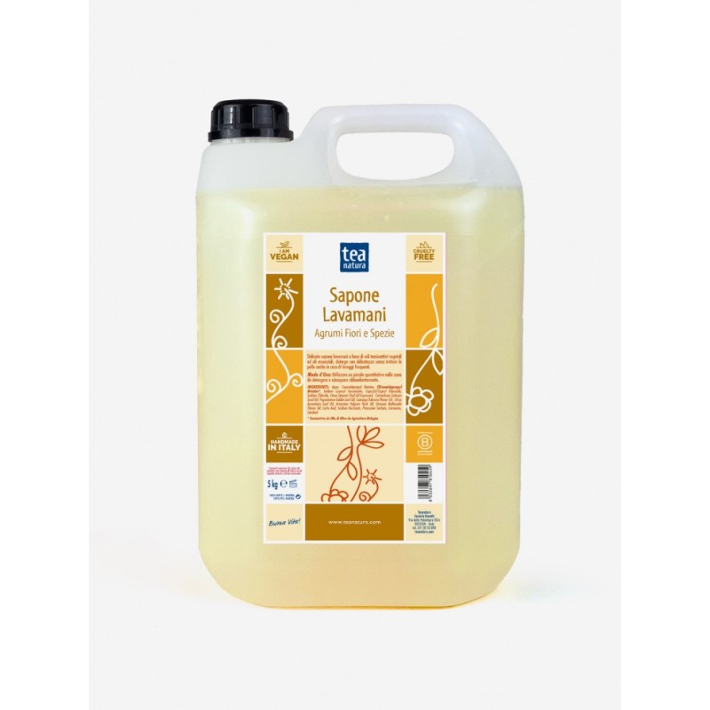 tea natura  Sapone Lavamani agli Agrumi - 5 Litri  Saponi