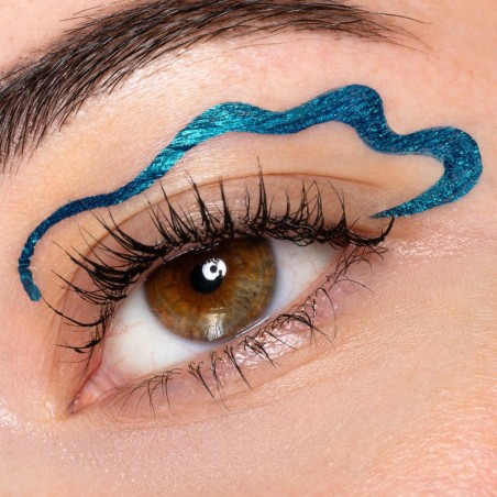 neve cosmetics  Eyeliner Liquido Verde Petrolio - Liner Shake Iguana  Kajal e Eyeliner