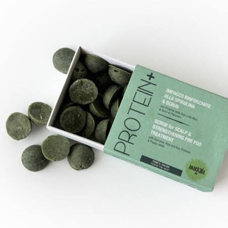 anarkhia bio  Impacco Capelli Rinforzante & Scrub  Cosmetici solidi per capelli