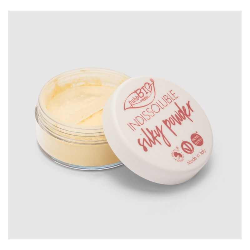purobio  Cipria Indissolubile Silky Powder - 03 Giallina  Ciprie