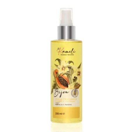 kamelì  Bijou - Acqua Profumata Corpo e Capelli Vaniglia e Papaya  Profumi