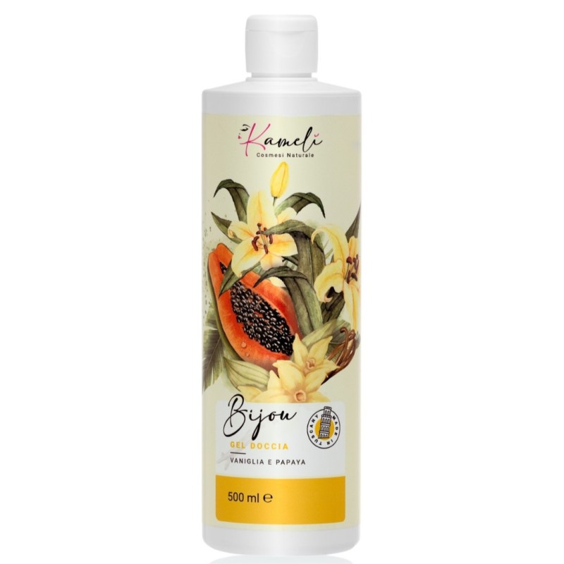 kamelì  Bijou - Gel Doccia Vaniglia e Papaya  Bagnoschiuma Bio