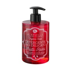 Alkemilla  Detergente Bio Delicato Viso e Corpo - Frutti Rossi  Saponi