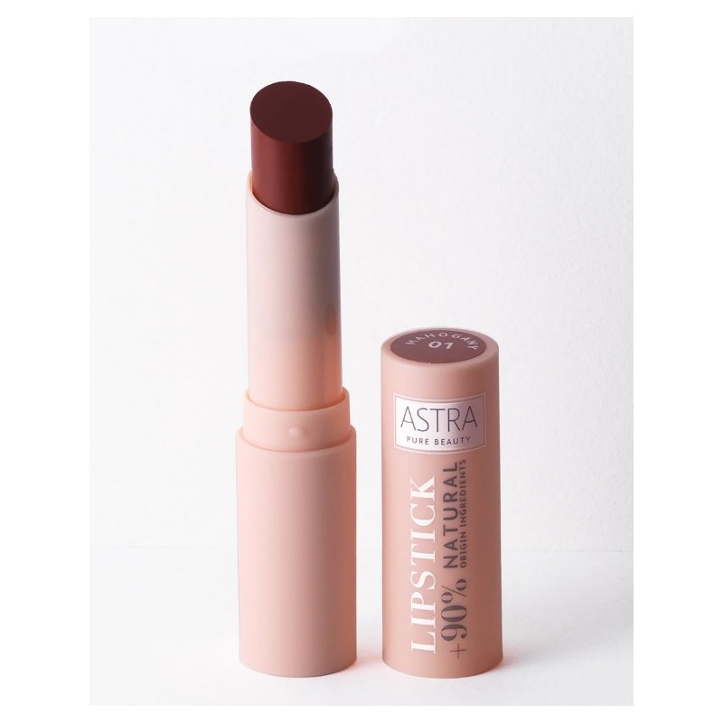 astra make-up  Rossetto Cremoso Semi Mat - 01 Mahogany  Rossetti