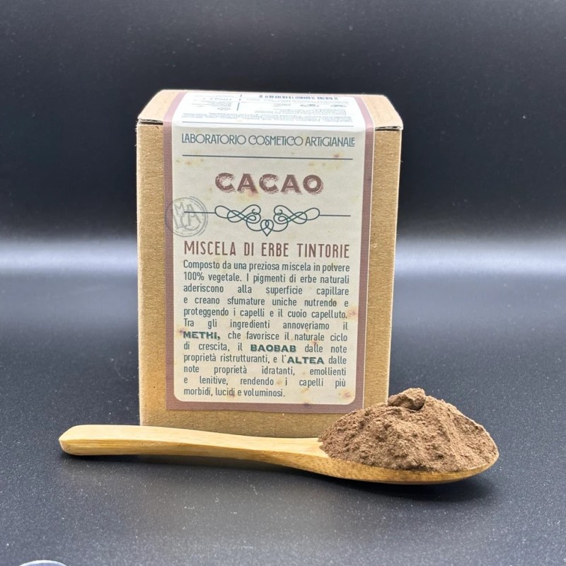 laboratorio cosmetico artigianale  Tinta Vegetale - Henne Cacao  Henné e tinte vegetali