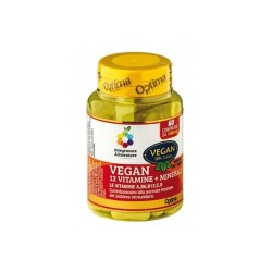 optima naturals  Integratore Alimentare Vegan - 12 Vitamine + 3 Minerali  Integratori alimentari