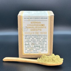 laboratorio cosmetico artigianale  Tinta Vegetale - Henne Biondo Chiarissimo Dorato  Henné e tinte vegetali