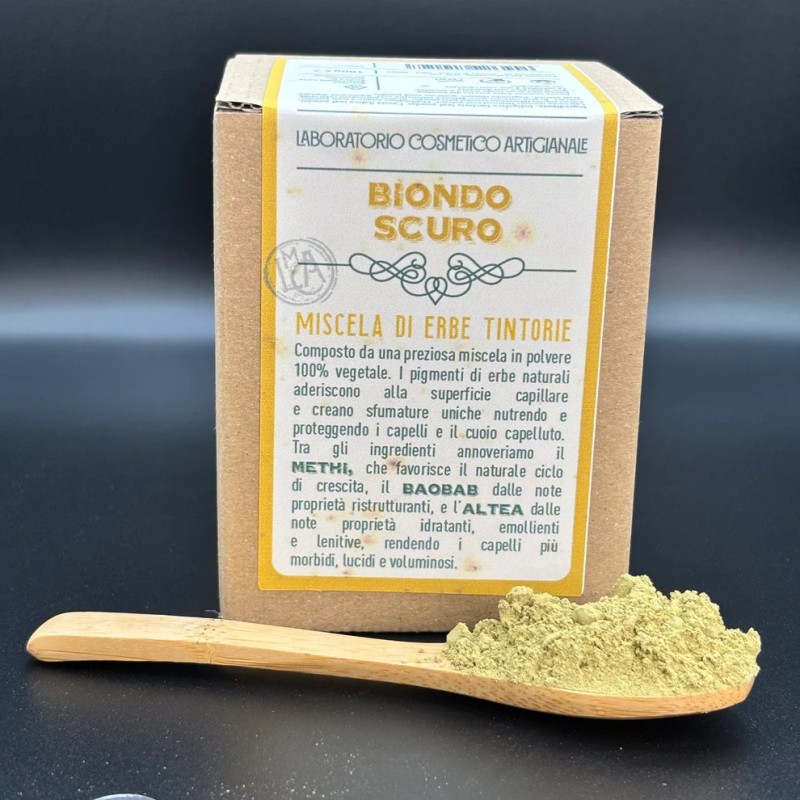 laboratorio cosmetico artigianale  Tinta Vegetale - Henne Biondo Scuro  Henné e tinte vegetali