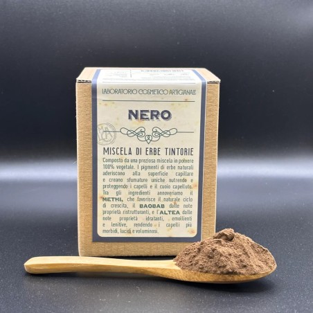 laboratorio cosmetico artigianale  Tinta Vegetale - Henne Nero  Henné e tinte vegetali