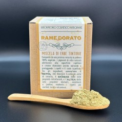 laboratorio cosmetico artigianale  Tinta Vegetale - Henne Rame Dorato  Henné e tinte vegetali