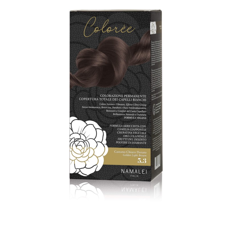 namalei  Crema Colorante Capelli - 5.3 Castano Chiaro Dorato  Tinte per capelli